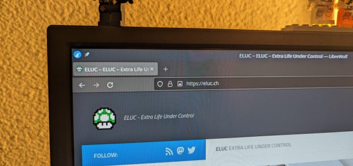 Photo of a screen with LibreWolf brwoser on eluc.ch blog